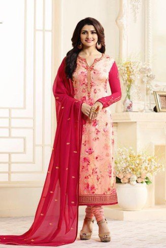 Red & Pink Pakistani Designer Salwar Suit Indian Party Wear