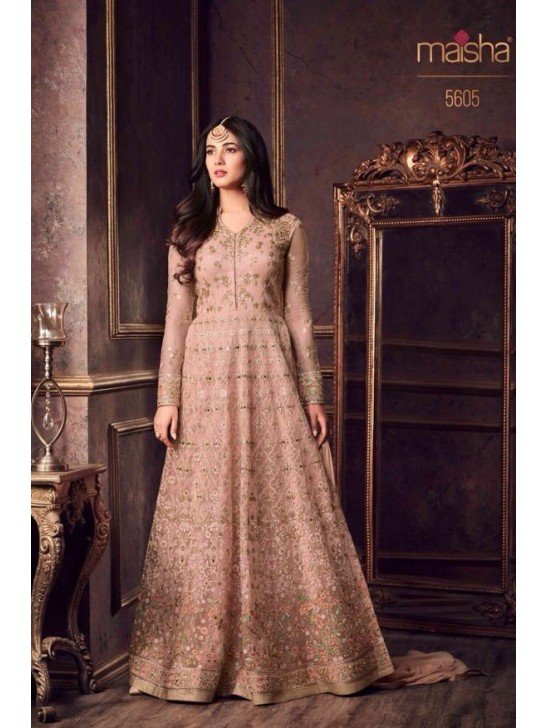 Peach Indian Bridesmaid Wedding Dress ( 2 weeks delivery)