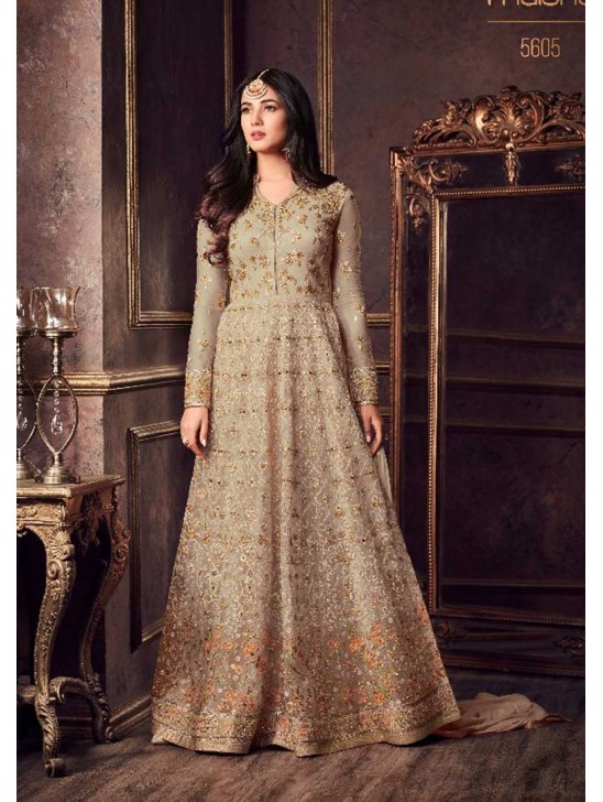 Beige Indian Bridesmaid Wedding Gown