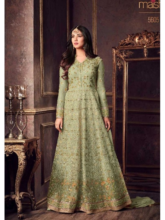 Green Indian Bridesmaid Wedding Dress