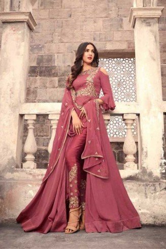 Hot Pink Summer Wedding Dress Indian Anarkali Suit