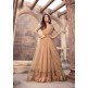 Brown Net Anarkali Dress Indian Party Gown