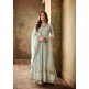 Chalked Serenity Blue Indian Palazzo Style Party Wear Suit