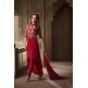 Red Fancy Party Suit Indian Elegant Dress