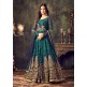 MZ4705 NAVY BLUE/GREEN MAISHA AZARA BRIDAL WEDDING WEAR DRESS