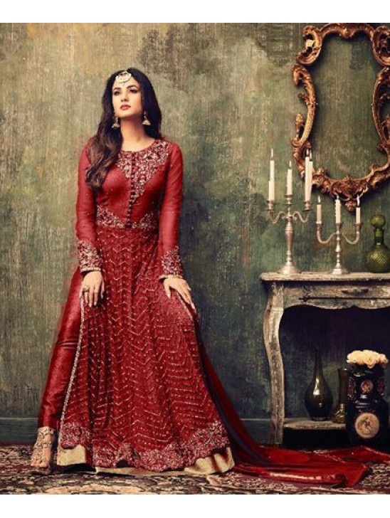 Red Indian Party Suit Designer Bridal Salwar Kameez