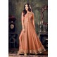 Orange Long Kameez Dress Indian Wedding Party Salwar Suit