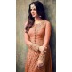 Orange Long Kameez Dress Indian Wedding Party Salwar Suit