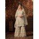 Cream Party Gharara Pakistani Wedding Dress