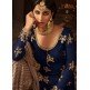 Blue & Beige Wedding Gharara Indian Ethnic Suit UK