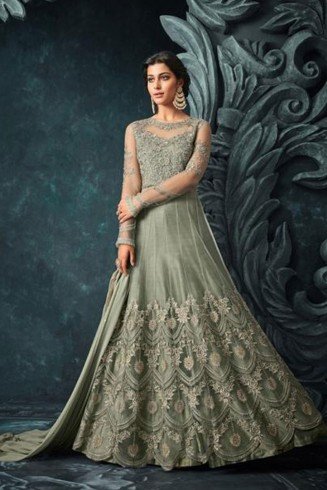 GREEN ASIAN & INDIAN WEDDING GOWN