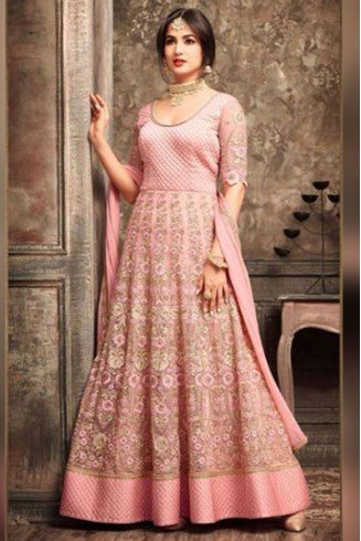 5108 PINK MAISHA JAWARIYA WEDDING WEAR BRIDAL LEHENGA