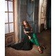 Green & Black Fancy Anarkali Salwar Wedding Suit