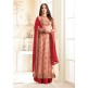 Peach Indian Party Anarkali Suit Ethnic Wedding Dress