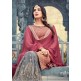 RED AND GREY MAISHA PEARL INDIAN PAKISTANI PARTY WEAR GHARARA PANT SUIT