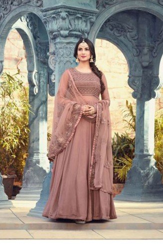  Rose Indian Pakistani Partywear Anarkali Dress