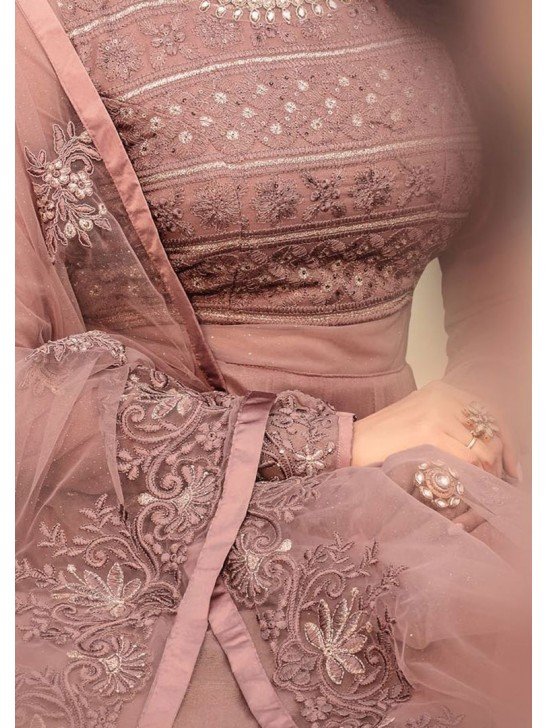 Rose Indian Pakistani Partywear Anarkali Dress