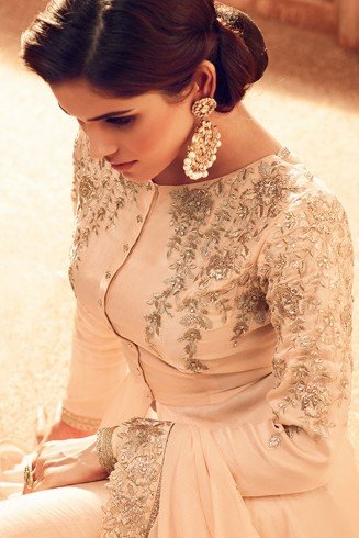 Peach Indian Wedding Salwar Suit Pakistani Bridal Dress