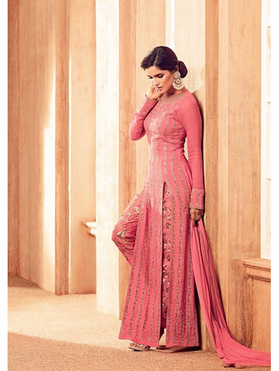 Hot Pink Indian Party Suit Pakistani Wedding Dress