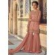 Coral Peach Matching Mother Daughter Outfit Indian Wedding Wear Suit