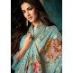 Aqua Blue Designer Lengha Suit