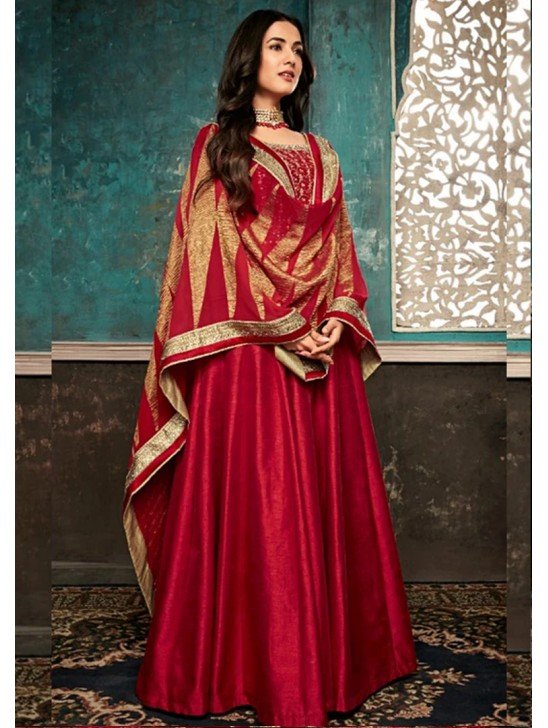Cinnamon Stick Indian Wedding Wear Anarkali Gown