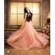 ZMS-3602 PEACH AND DARK GREEN MAISHA MASKEEN SEEP WEDDING WEAR ANARKALI SUIT