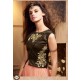 ZMS-3602 PEACH AND DARK GREEN MAISHA MASKEEN SEEP WEDDING WEAR ANARKALI SUIT