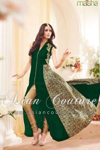 3904 GREEN MAISHA SEEP 2 DESIGNER SALWAR KAMEEZ