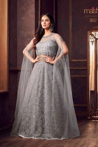 Grey New Party Bridesmaid Wedding Dress Gown Collection 