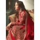 Red Indian Party Wear Asian Anarkali Wedding Bridal Dress