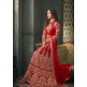 Red Indian Party Wear Asian Anarkali Wedding Bridal Dress