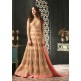 Peach Indian Bridal Dress Party Wear Anarkali Gown