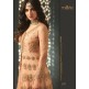 Peach Indian Bridal Dress Party Wear Anarkali Gown