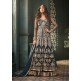 Sailor Blue Indian Party Wear Asian Anarkali Wedding Bridal Dress