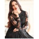 Black Party Wear Gown Indian Anarkali Flared Suit