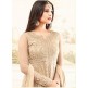 Beige Embroidered Gown Indian Bridal Party Suit