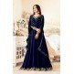 NAVY BLUE WEDDING WEAR INDIAN ANARKALI DRESS