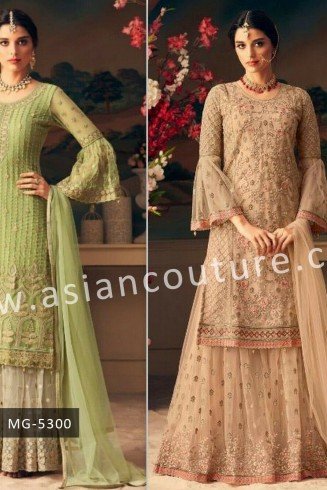 INDIAN PAKISTANI WEDDING PARTY GHARARA DRESS