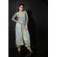 Silver Indian Evening Party Salwar Suit