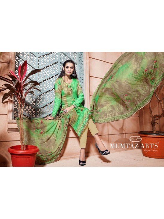 304 LIGHT GREEN CAMBRIC COTTON AND LAWN SALWAR SUIT