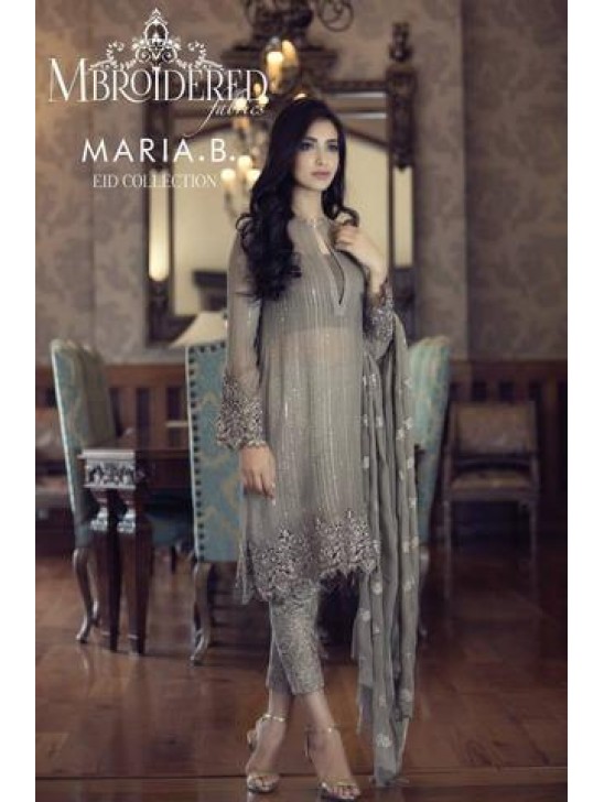 M63008 Grey Maria B Style Salwar Kameez