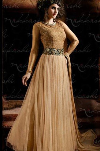 Gold Heavy Embellished Wedding Gown ( FOUR PIECES SUIT) 