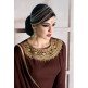 Dark Brown Desi Wedding Salwar Suit