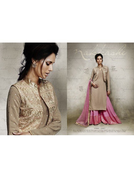 Gold and Pink Designer Bridal Lehenga