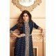 Navy Blue Desi Indian Slit Style Party Dress