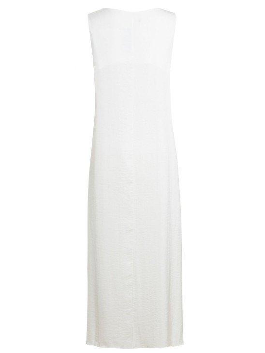White Silk Slip Dress