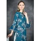 Mosaic Blue Chiffon Printed Shirt & Gharara Pant Suit