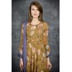 Lark Brown Floral Printed Pakistani Designer Suit