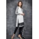 BRILLIANT WHITE & BLACK PRINTED SALWAR KAMEEZ